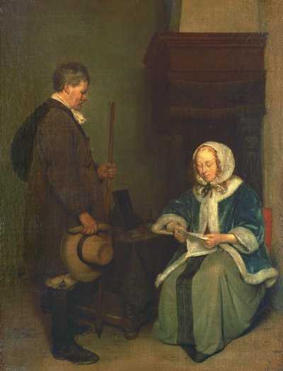 The Message, c.1658-1660 by Gerard ter Borch